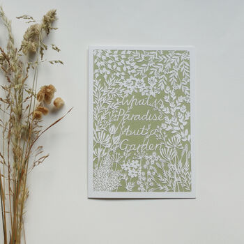 'Paradise Garden' Greetings Card, 3 of 4