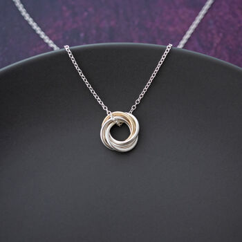 50th Gold And Silver Necklace, 3 of 7