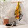 Yellow Ochre Pattern Tea Towel 'Nomad Texture', thumbnail 1 of 2