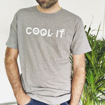 Cool It Climate Change Men's Organic T Shirt, 2 of 7