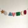 Handmade Shapes Felt Garland For Child's Room, thumbnail 4 of 5