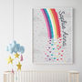 Personalised Rainbow New Baby Print, thumbnail 7 of 7