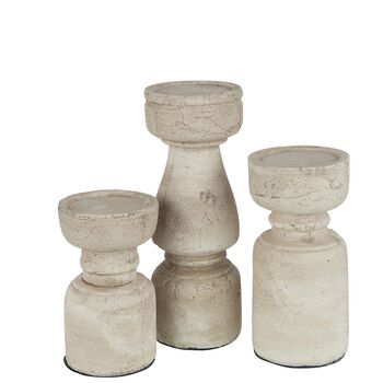 Small Natural Terracotta Pillar Candle Holder, 5 of 8