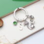 Personalised Cute Squirrel And Acorn Keyring Nature Lover Gift, thumbnail 2 of 11