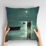 Nocturne's Reflection Hand Made Poly Linen Cushions, thumbnail 4 of 9