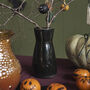 Large Handmade Stoneware Black Bouquet Vase For Flowers, thumbnail 1 of 4