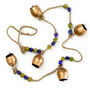 String Of Handmade Gold Finish Iron Bells, thumbnail 2 of 4