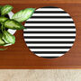 Large Heatproof Serving Platter Monochrome Stripe, thumbnail 5 of 9