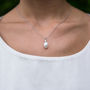 Drop Pearl Pendant Necklace, thumbnail 1 of 5