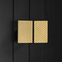 Solid Brass Diamond Wardrobe Cabinet Door Handles, thumbnail 2 of 5