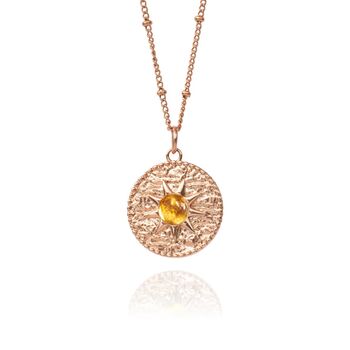 Citrine Sun Necklace, 6 of 8