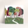 Colourful Trees Print, thumbnail 3 of 4