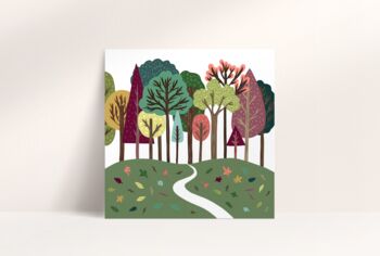 Colourful Trees Print, 3 of 4