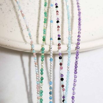 Apatite Gemstone Beaded Necklace, 6 of 7