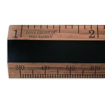 Chalkboard Tudor Wood Height Chart Ruler, 2 of 4