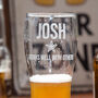 Personalised Star Craft Beer Glass, thumbnail 2 of 6