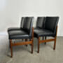 Four Mid Century 1960s Dining Chairs By Vanson, thumbnail 4 of 12