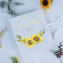 Personalised Sunflower Wedding Guest Book, thumbnail 4 of 6