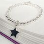 Personalised Sterling Silver Star Charm Ball Bracelet, thumbnail 2 of 4