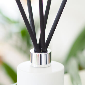 Matt White Diffuser Bottle And Reed Set, 6 of 9