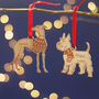 Personalised Dog Breed Christmas Tree Decoration, thumbnail 1 of 9