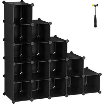 Spacious Interlocking Shoe Rack Storage Organiser Shelves, 10 of 12