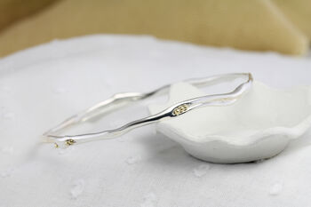 Elegant Sterling Silver Bangle, 3 of 7
