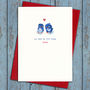Penguin Anniversary Or Pick Your Favourite Wording Card, thumbnail 2 of 8