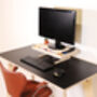 Birch Ply Desktop Screen Stand With Inbuilt Desk Tidy, thumbnail 7 of 11