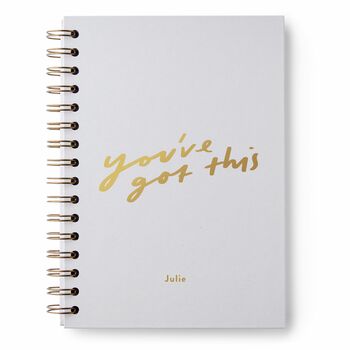 You've Got This Hardback Personalised Notebook, 7 of 8