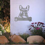 Custom French Bulldog Welcome Metal Wall Art Gift For Dog Lovers Home Or Garden Decor, thumbnail 10 of 11