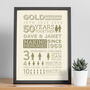 Personalised 50th Golden Wedding Anniversary Print, thumbnail 4 of 5