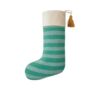 Personalised Orange Stripe Hook Christmas Stocking, thumbnail 5 of 6