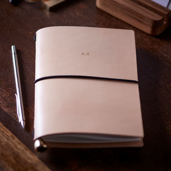 Personalised Leather Travel Journal, 3 of 11