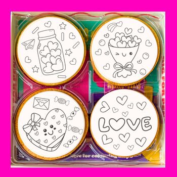 'Jar Of Hearts' Colour Me Biscuit Set, 3 of 3
