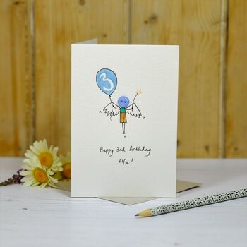 Personalised 'Button Fairy' Handmade Card, 5 of 5