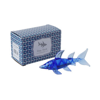 Artisan Glass Shark In Gift Box, 3 of 4