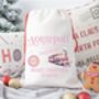Personalised North Pole Express Large Santa Sack, thumbnail 2 of 2