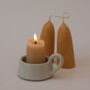 British Beeswax Candles, Short Stubby, thumbnail 3 of 9