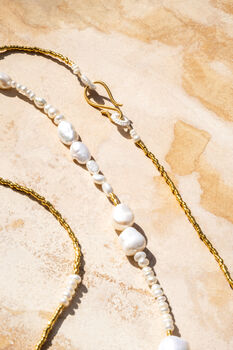 Coco Freshwater Pearl Necklace, 3 of 5
