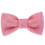 Rosie's Pink Harris Tweed Dog Bow Tie, thumbnail 1 of 2