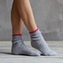 Grey Cashmere Bed Socks, thumbnail 1 of 4