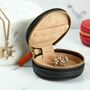 Personalised Luxury Round Leather Accessories Case, thumbnail 2 of 9