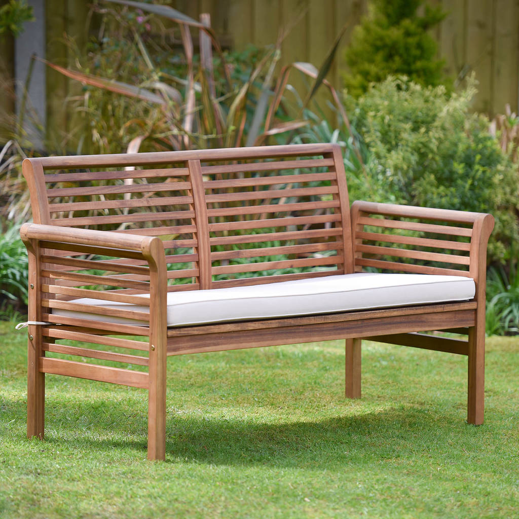 Two Seater Hardwood Garden Sofa By Plant Theatre 
