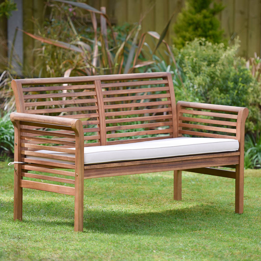 Two Seater Hardwood Garden Sofa By Plant Theatre | notonthehighstreet.com