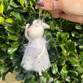 Christmas Fairy Mouse In Tutu Dress Decoration, 5 of 7