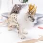 Christmas Snow Leopard Cake Topper Personalised, thumbnail 1 of 6