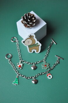 Holiday Silver Charm Bracelet, 6 of 6