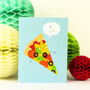 Mini Pizza Greetings Card, thumbnail 1 of 4