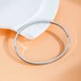 Minimalist Silver Polaris Guiding Heart Bangle Bracelet, thumbnail 7 of 11